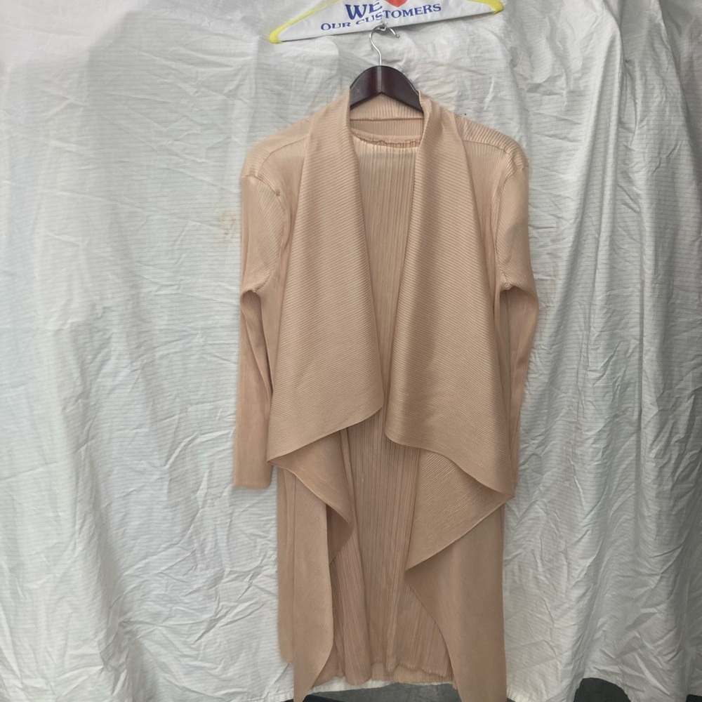 Nexx Tan Pleated Sheath Dress for Wedding Guest, one size